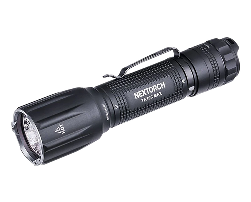 Nextorch Tactical Flashlight Black 3000 Lumens 390 Meters Beam Distance