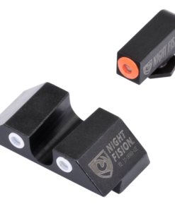 Night Fision GLK00107OGWG Night Sight Set Square Front/U-Notch Rear Glock 17/17L/19/22-28/31-35/37-39 Tritium Green Tritium Orange Outline Tritium...