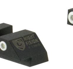 Night Fision OEM Replacement Perfect Dot Night Sight Set Square Tritium Green with White Outline Front, U-Notch Green with White Outline Rear Black...