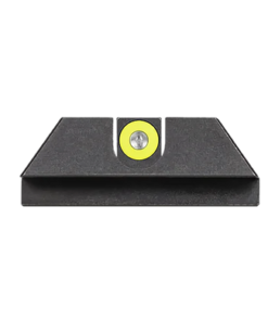 Night Fision OEM Replacement Perfect Dot Night Sight Set Square Tritium Green with Yellow Outline Front, U-Notch Black Rear Black Frame for Glock...