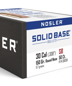 Nosler Bullets 30 Caliber .284 150gr Solid Base RN 50CT -NOT AMMO-