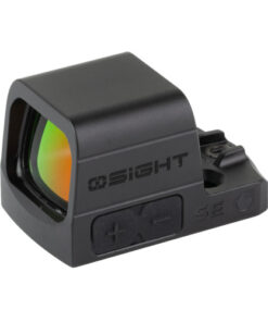 Osight SE, Handgun Sight, RMSc Footprint, Anodized Finish, Black, 2 MOA Red Dot and 32 MOA Circle, Side Load CR1620 Battery