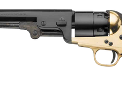 Pietta 1851 Navy 44 Cal, Blued Barrel, Brass Frame, Walnut Grip, 6rd