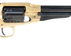 Pietta 1858 44 Cal, Engraved Brass Frame, Walnut Grip, 6rd