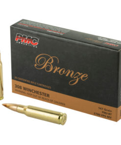 PMC Bronze 308 Win 147gr, FMJ Boat Tail, 20rd Box