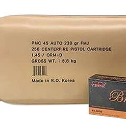 PMC Bronze Line Battle Pack 45 ACP 230 Gr, FMJ, 5x50rd Boxes, 250rd Total in a Battle Pack
