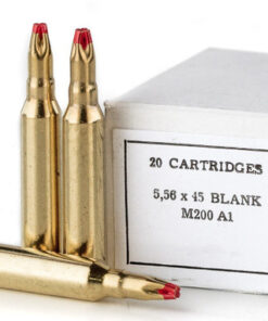 PPU 5.56x45mm Blanks M200 A1 BLANK Cartridges, 2000 Rounds Case (20rd Boxes) - Not Ammo, These Are Blanks