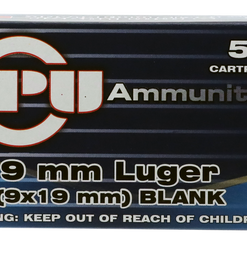 PPU Blank Ammo 9mm, 50rd Box - Not Ammo, These Are Blanks