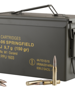PPU Standard Rifle 30-06 Springfield 150gr, Full Metal Jacket 25 Bx (500 rds Total)