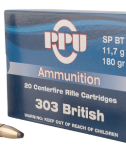PPU Standard Rifle 303 British 180gr, Soft Point, 20rd Box