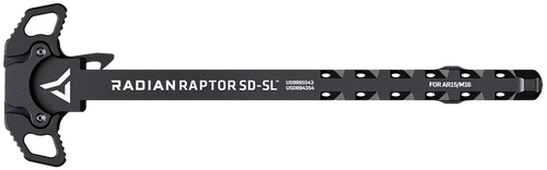Radian Raptor SD-SL Ambi Charging Handle, Black, Slim Line Handles, Gas Ported Shaft, Fits Mil-Spec AR-15/M16 Platform