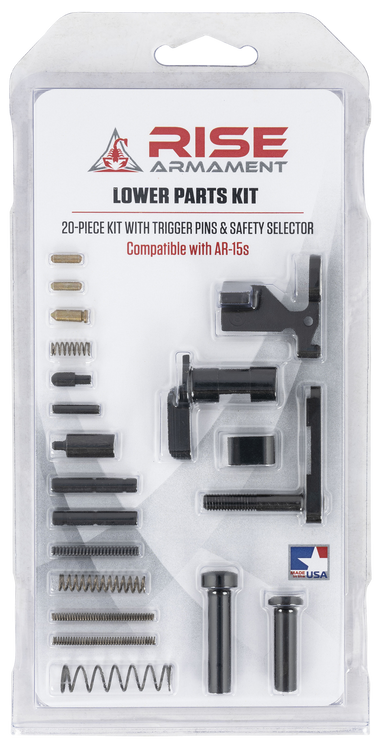 Rise Armament Lower Parts Kit (No Fire Control Group) Black for AR-15
