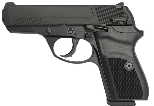 Rock Island LI380 380 ACP 8rd, 3.55" Black Steel Barrel, Black Parkerized Serrated Slide, Black Parkerized Steel Frame Beavertail, Black Polymer Grip