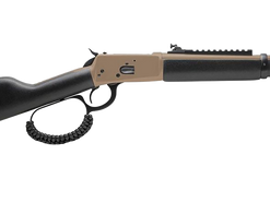 Rossi R92 44 Magnum, 16.5" Threaded Barrel, FDE, Black Coated Wood Furniture, 8rd