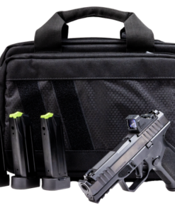 Rost Martin RM1C Comp Bundle *CA Compliant Compact Frame 9mm 4" Compensated Barrel, Polymer Frame w/Picatinny Rail, Viridian RFX-11 Green Dot, 10 Rd