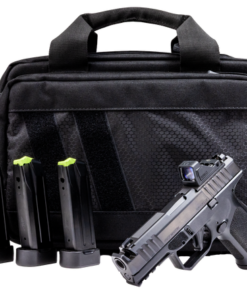 Rost Martin RM1C Comp Optics Bundle 9mm 4" Compensated Barrel, w/Optic Slide, Polymer Frame w/Picatinny Rail, Viridian RFX-11 Green Dot, 15 Rd & 17 Rd