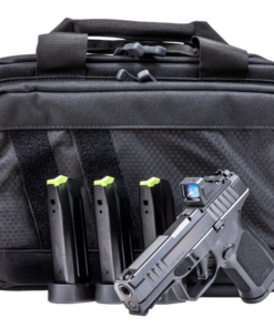 Rost Martin RM1C Viridian Optic Package 9mm, 4" Barrel, RFX11 Red Dot, Black, Savior Pistol Bag, 15rd & 17rd Mags