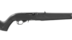 Ruger 10/22 22 LR, 18.5" Barrel, Satin Black, Open Sights-Adj Rear & Gold Front, 10rd Rotary Magazine