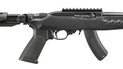 Ruger 10/22 SBR Short Barreled Rifle, 22 LR, 8" Barrel, Threaded 1/2X28, Matte Finish, Black, Pistol Grip, Folding Adjustable Stock, 15 Rd