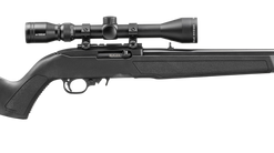 Ruger 10/22 Scope Package, 22 LR, 18.5" Barrel, Satin Black, Adjustable Rear Sight, Gold Front Bead Sight, W/Factory-Mounted Viridian EON 3-9X40...