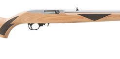 Ruger 10/22 Sporter 22 LR, 18.5" Barrel, Clear Satin, Natural Hardwood, Black Checkering, Adj Rear, Gold Bead Front, 10rd