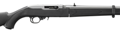 Ruger 10/22 Takedown, 22 LR, 18.5" Cold Hammer Forged Barrel, Matte Finish, Stainless, Black Stock, Adjustable Rear Sight, Gold Bead Front Sight,...