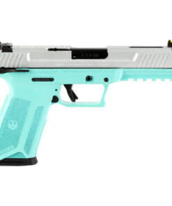 Ruger 57 TALO Edition 5.7x28mm, 4.94" Barrel, Turguoise Frame, Silver Slide, Manual Safety, 20rd
