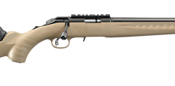 Ruger American Rimfire 22 WMR, 16" Barrel, Threaded 1/2X28, Satin Blued, Black, Flat Dark Earth Stock, 15rd