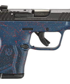 Ruger LCP Max America's 250th Ann 380 ACP, 2.8" Barrel, Black Slide, Liberty Blue, Red-White Splatter Frame, Textured Grip, U-Notch Rear, Tritium...