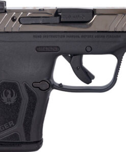 Ruger LCP Max Ruger Rose 380 ACP, 2.8" Barrel, Engraved Ruger Rose Slide, Black Frame, 10rd