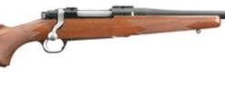 Ruger M77 Hawkeye Compact .243 Win 16.5" Satin Blue Barrel American Walnut Stock No Sights 4 Rounds