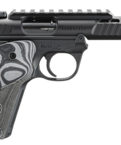 Ruger Mark IV, 22/45 Lite 22 LR, 4.4" Barrel, Anodized Finish, Black, Oversized G10 Grips, Adjustable Rear Sight, Ambidextrous Safety, 10rd, 2 mags