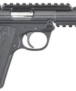 Ruger Mark IV 22/45 Tactical 22 LR 4.40" Threaded Barrel, Black Checkered 1911-Style Panel Grip, Features Top & Bottom Picatinny Rails, 10 Rd