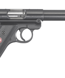 Ruger Mark IV Target 22 LR, 5.5" Barrel, Black, Synthetic Checkered Grip, Alloy Frame, 10rd