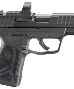 Ruger MAX-9 Red Dot 9mm, 3.20" Barrel, Black Oxide, Adj Rear Sight, Optics Ready, Thumb Safety, 12rd Mag, Ruger Ready Dot Micro Reflex Sight