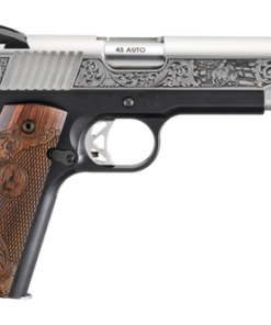 Ruger SR1911 Limited Edition 45 ACP 5" SS Barrel, Matte Serrated Engraved Slide, Light Weight Frame w/Beavertail, Custom Engraved Grip, 8 Rd