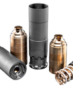 Rugged Suppressors Obsidian 9 with ADAPT Modular Technology, Pistol Suppressor, 9mm, Includes 1/2X28 Piston, Aluminium Tube, 17-4 PH Baffles, Black...