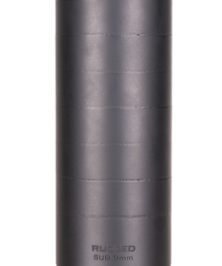 Rugged Suppressors Sub9 9mm, Includes 3-Lug Adapter, 17-4 Stainless Steel Construction, Black