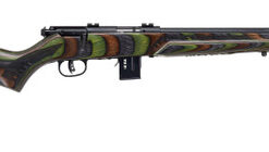 Savage 93 Minimalist 22WMR, 18" Sporter Barrel, Green Laminate Finish, Laminate Stock, 2 Piece Weaver Base, 10rd