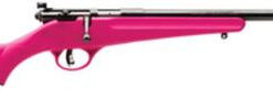 Savage Rascal Single Shot Youth 22LR/Long/Short 16.1" Blued Barrel Pink Synthetic Stock