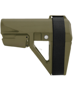 SB Tactical SBA5X07SB SBA5 Stabilizing Brace Ranger Green Polymer Adj 5 Position, 10.25" OAL Includes Sling Strap