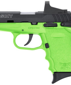 SCCY CPX-1 RD 9mm, 3.1" Barrel, CTS-1500 Red Dot, Black/Lime Green, 10rd