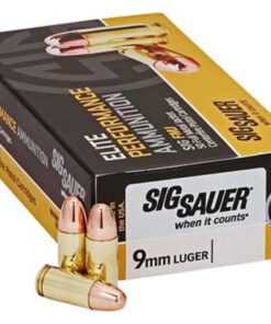 Sig Sauer 9mm, 124Gr, Elite Ball, FMJ, 50rd Box