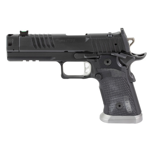 Sig Sauer P211 GTO 9mm, 4.4" Barrel, MACH3D Compensator, Optics Ready, Fiber Optic Sights, Flared Magwell, 10rd