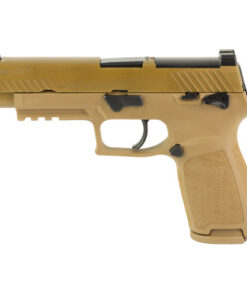Sig Sauer P320F M17 9mm, 4.7" Barrel, Coyote PVD, Manual Safety, Night Sights, Optics Ready, 3x10rd Mags