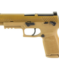 Sig Sauer P320F M17 9mm, 4.7" Barrel, Coyote PVD, Manual Safety, Night Sights, Optics Ready, 1x17rd, 2x21rd Mags