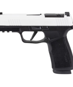 Sig Sauer P365 X-Macro 9mm, 3.7" Barrel, Cerakote White Slide, Freedom Engraving, Black Frame, X-RAY3, Optics Ready, 2x17rd Mags