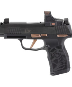 Sig Sauer P365 XL Rose Optic Kit Micro Compact 9mm 3.70" Barrel, Black w/Rose Gold Accents, Black LXG Laser Engraved Grip, Sig Sauer ROMEO-RS...