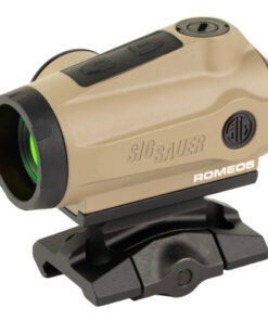 Sig Sauer ROMEO 5 Gen II, Red Dot, 20mm Objective, 2 MOA Dot, Matte Finish, Flat Dark Earth, Includes Absolute Co Witness Mount