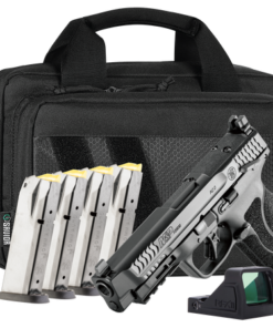 Smith & Wesson M&P M2.0 Optic Bundle Full Size 10mm Auto 4.60" Barrel, Black Polymer Frame, Interchangeable Grip, Viridian RFX-11 Green Dot, 5 Mags...